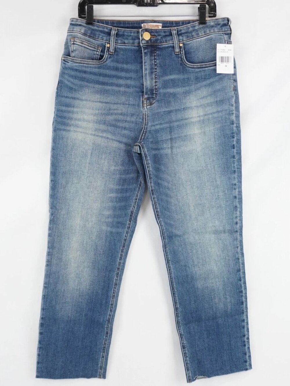 Kut from the Kloth Rachael Fab Ab Raw Hem Mom Stretchy Jeans Casual Travel Work
